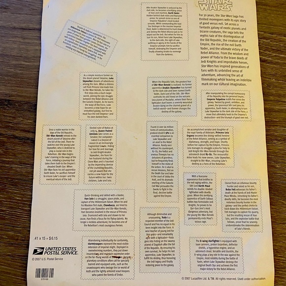 STAR WARS Stamps - Picture 6 of 6